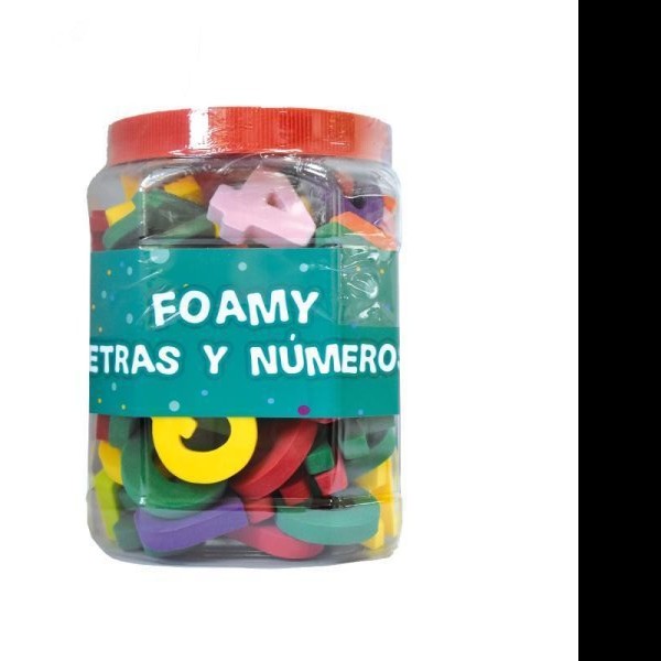 FOAMY LETRAS Y NUMEROS BOTE 101 PZ MOD.3506 E.6